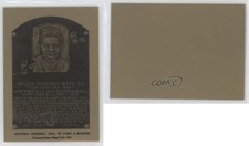 1981-89 Metallic Hall of Fame Plaques 1981 Willie Mays HOF