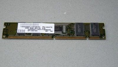 IBM 16MB EDO SIMM Memory Ram 168 pin Fru: 42H2779 - Image 1 of 3