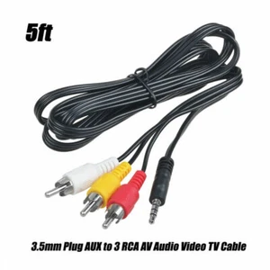 AV A/V Audio Video TV-Out Cable Cord Lead For Panasonic Camcorder K2KC4CB00022 - Picture 1 of 6