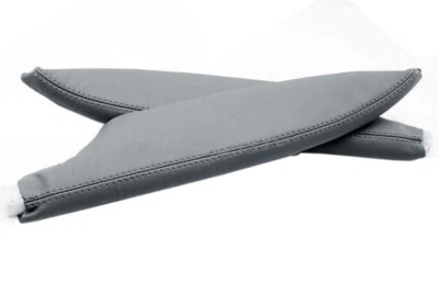 Compatível com 2006-2011 Honda Civic Coupe PVC couro apoio de braço porta painel capa pele cinza - Imagem 1 de 4