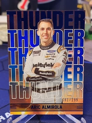 2023 Panini Chronicles - Thunder Blue #7 Aric Almirola /199 - Image 1 of 2