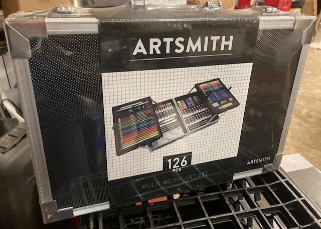 Artsmith 126 peças conjunto de arte multimídia com estojo de armazenamento #1972-6660 lacrado novo - Imagem 1 de 1