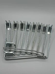 30 Haken Lochwand L20 Doppelhaken 20cm lang mit Klappverschluß Tego Tegometall - Bild 1 von 3