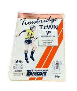TROWBRIDGE TOWN V WEYMOUTH - FA CUP 1ST QUALIFYING RD - 17/9/1988 - Picture 1 of 1