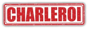 Charleroi City Belgium Grunge Stamp Car Bumper Sticker Decal - "SIZES" - Picture 1 of 1