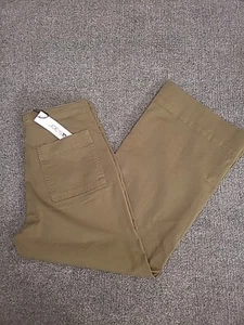 Joes Jeans The Madison Womens 28 Burnt Olive High Rise Wide Leg Ankle Trouser - Picture 1 of 17