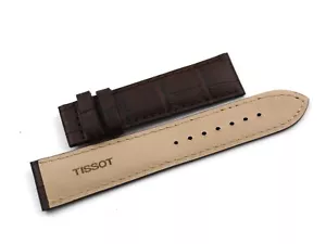 Tissot Cinturino Stampa Alligatore Testa di Moro 20/18mm Accessori Deployante - Foto 1 di 4
