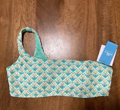 O'Neill Blue Womens Bikini Top NWT Size Large L Lennox Geo Monterey Top Mint - Image 1 of 4