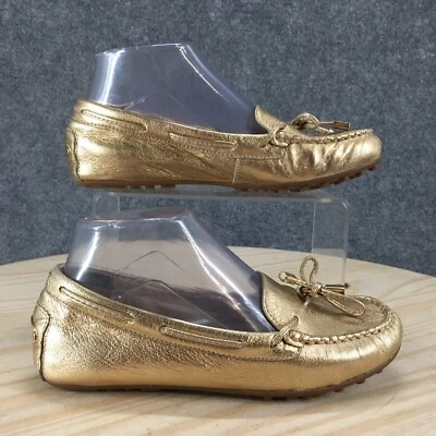 Michael Kors Zapatos Mujer 6 M Margarita Mocasín Planos Cuero Dorado Informal Sin usar, en caja Puntera Baja Foto 1 de 4