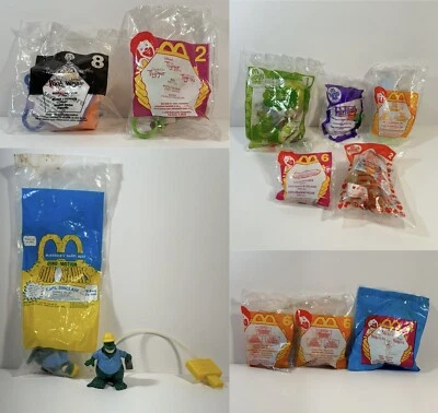 12 McDonald’s Happy Meal Disney Toys Tigger, Dinosaurs, Shrek, Buzz, Ariel VTG — 第 1/4 张图片