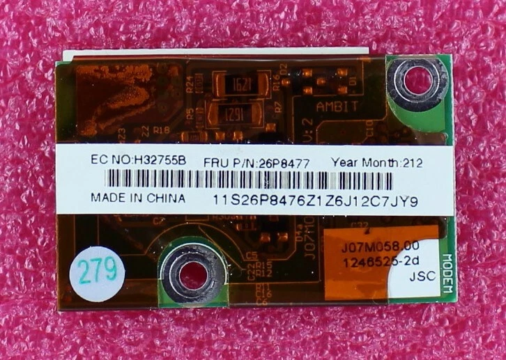 26P8477 - IBM ThinkPad T40 Modem Card - Image 1 of 1