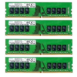 Samsung 64GB (4X16GB) DDR4 2133MHz PC4-17000 UDIMM Memory Ram M378A2K43BB1-CPB - Picture 1 of 5