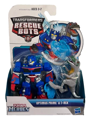 Playskool Heroes Transformers Rescue Bots Optimus Prime & T-Rex - Image 1 of 4
