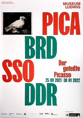 Pablo Picasso The Pigeon PICA BRD SSO DDR The Split Picasso 展览海报 — 第 1/2 张图片