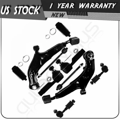 For 1995-1999 Nissan Maxima 10Pcs Lower Control Arm Tie Rod Sway Bar Rack Bellow - Image 1 of 4