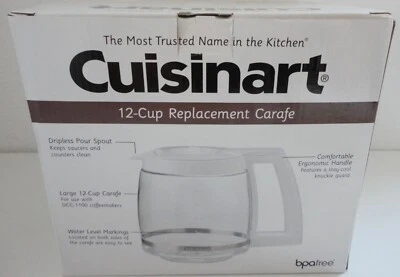 Cuisinart 12-Cup Replacement Carafe Model DGB-500WRC White New in Box - Image 1 of 2