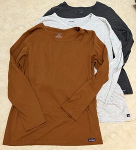 Sivvan 3 Pack Women’s Comfort Long Sleeve T-Shirt Underscrub Mixed Colors LARGE - Picture 1 of 5