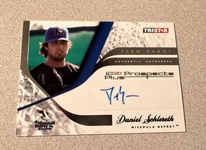 2008 Tristar Prospects Farm Hands Auto #FH-DS Daniel Schlereth Missoula Osprey - Picture 1 of 2