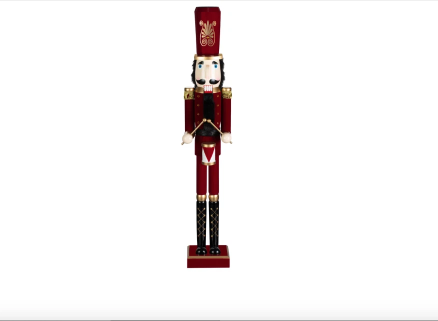 4FT/122cm Christmas Jumbo Nutcracker RED Festive Decoration Home XMAS Ornament - Image 1 of 1