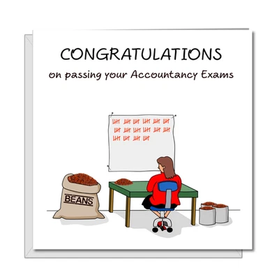 Accountancy Accounting Exams Card Congratulations Daughter Sister Female Friend - Image 1 of 4