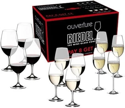 Riedel Ouverture Red and White Magnum Wine Glass and Champagne Flute, Set of 12 - Image 1 of 2