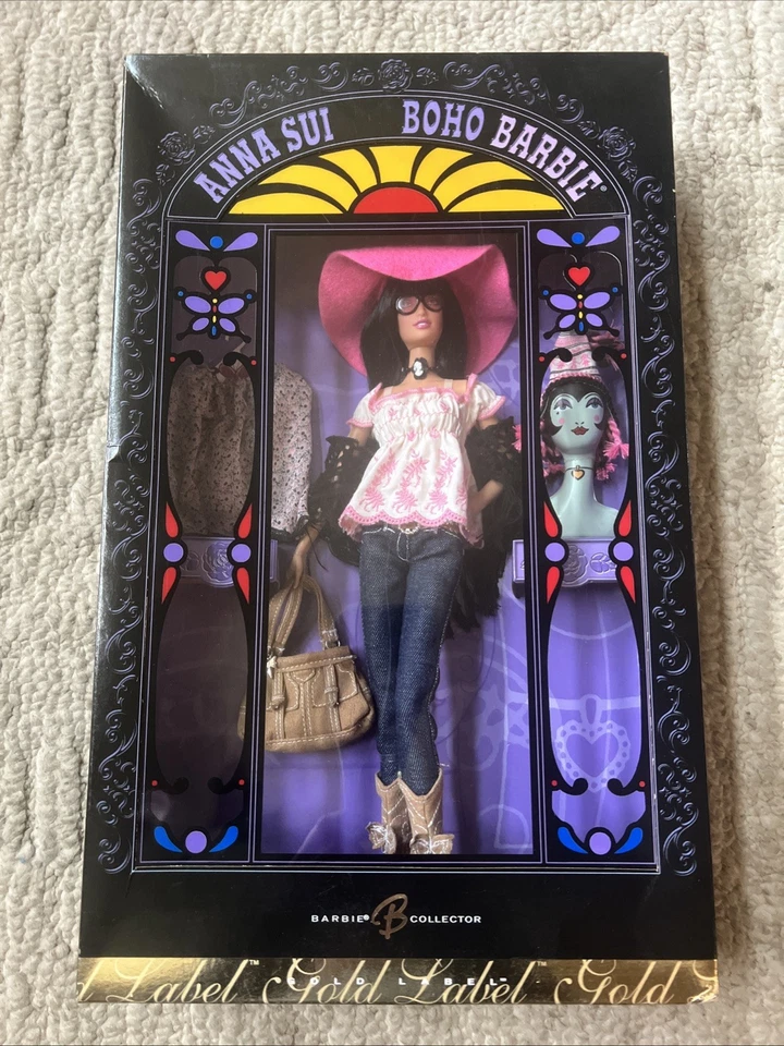 Mattel Barbie Collector Gold Label Anna Sui Boho Doll J8514 2005, NRFB - Image 1 of 3