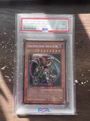 2004 1ST ED #000 CHAOS EMPEROR DRAGON - ENVOY OF THE END PSA 9 - Image 1 of 2