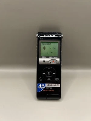 Sony ICD-UX300F IC Recorder, 4GB, MP3, Stereo, FM Tuner, USB Direct Port - Image 1 of 4