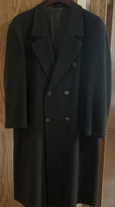 Vtg London Fog USA Overcoat 100% Pure WoolOl Double Breasted 42 regular - Picture 1 of 5