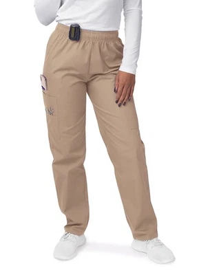 Sivvan Women's Scrubs Drawstring Cargo Pants Comfort Utility Multipocket - Image 1 of 4
