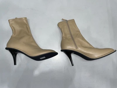 Stella McCartney Ryder Stretch Bootie In Beige Women's US 10 - Image 1 of 4