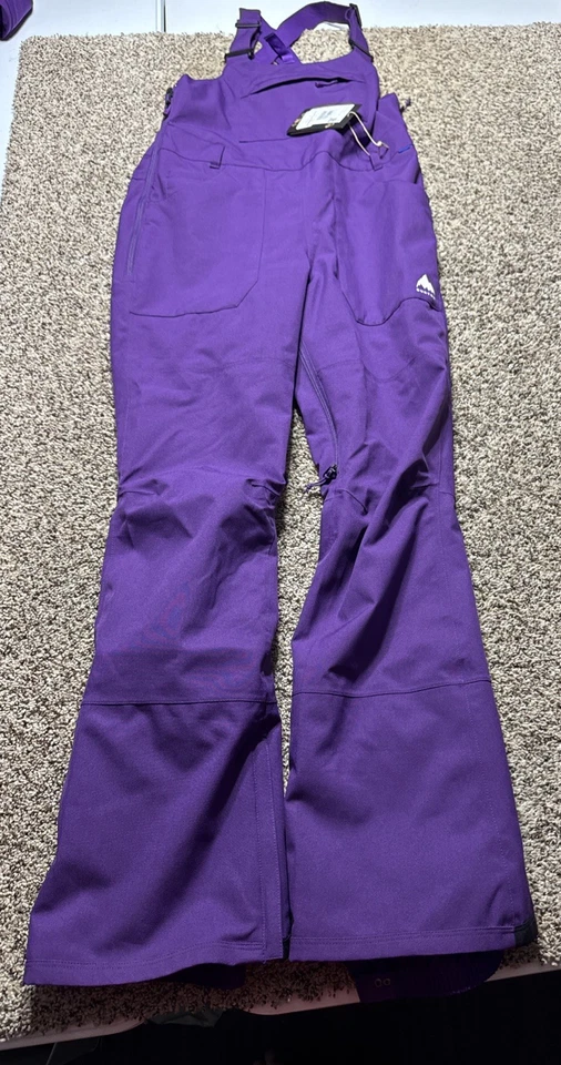 NUEVO CON ETIQUETAS BURTON Avalon Mujer M Medio Púrpura Invierno Snowboard/Esquí Baberos/Pantalones Foto 1 de 4