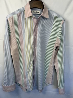 Robert Graham Shirt Men’s Multi Color Striped Button Up Tailored Fit, Size XL - Image 1 of 4