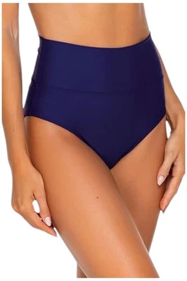 Traje de baño para mujer Sunsets Hannah cintura alta parte inferior de bikini índigo Foto 1 de 2
