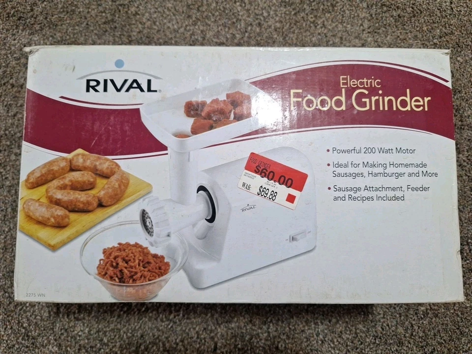 Picadora eléctrica de alimentos para carne Rival de colección 2275 con relleno de salchichas - EE. UU. Foto 1 de 4