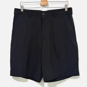 Cutter & Buck Golf Shorts 32 Mens Black Chino Performance 10" Inseam NEW - Picture 1 of 10