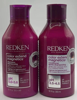 2PC Redken Color Extend Magnetics Conditioner & Shampoo ~ 10.1 FL OZ EACH ~ NEW - Image 1 of 2