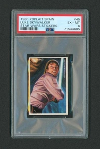 1980 Star Wars stickers Yoplait Spain #45 Luke Skywalker PSA 6 - Picture 1 of 2