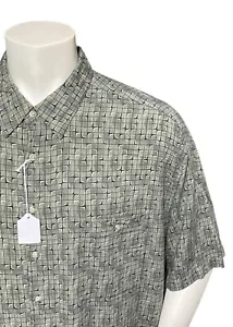 Pierre Cardin Mens Rayon Hawaiian Shirt Size Adult 3XLT TALL Casual Short Sleeve - Picture 1 of 13