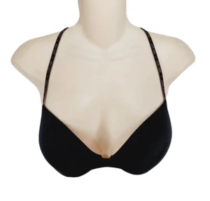 Sujetador Push Up Acolchado Victoria Secret Rosa Talla 34C Negro Multi Vías Cableado - Imagen 1 de 5