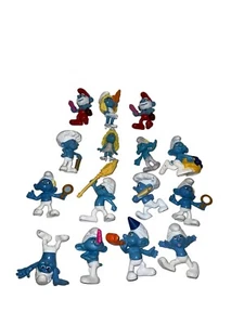 Konvolut (15) Schlumpf Peyo Figuren / Spielzeug - Set 2011 & 2013 - McDonalds Sammlerstück - Bild 1 von 16