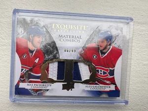 2015-16 Exquisite Collection Materials Combos Max Pacioretty Alex Galchenyuk /49 - Picture 1 of 2