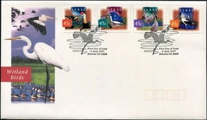 Juego de 4 estampillas de primer día de aves nativas de Nature of Australia 1997 cubierta de aves nativas, en muy buen estado - Imagen 1 de 1