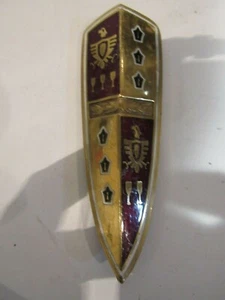 Rare Vintage Original metal 1930's CAR GRILLE BADGE EMBLEM Nameplate - Picture 1 of 3