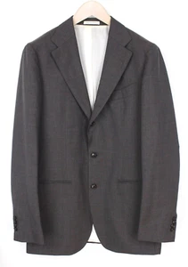 SUITSUPPLY Havana Welt Mens Blazer UK40L Brown Slim Melange Wool S120s Tropical - Picture 1 of 13