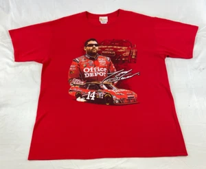Herren XL Tony Stewart Hemd 14 Chase Authentics rot Fotocollage Freizeitkleidung - Bild 1 von 6