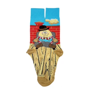 Humpty Dumpty Sits in a Chair Socks from the Sock Panda (Adult Large) - Picture 1 of 7