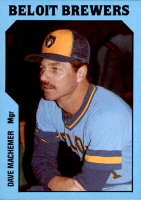 1985 Beloit Brewers TCMA #26 Dave Machemer St Josephs Michigan MI Baseball Card - Image 1 of 2