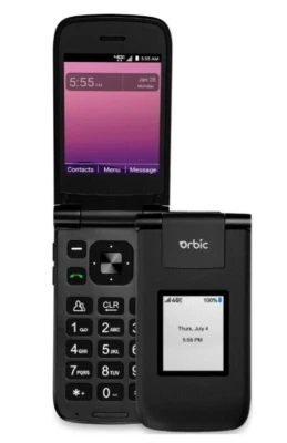 NEW - KOSHER - UNLOCKED - Flip Phone -  Orbic Journey V - 4G LTE - Image 1 of 3