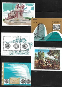 Brazil: 56 Souvenir Sheet differents, fauna-flora-views-art-Cars F1, MNH EBBR040 - Picture 1 of 17